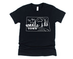 Wholesale State Small Town Tees Graphic Tee - Black