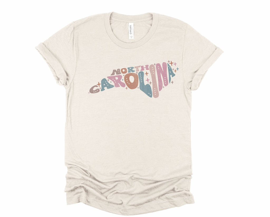 Wholesale Pastel North Carolina Graphic Tee - Sand Sweatshirt