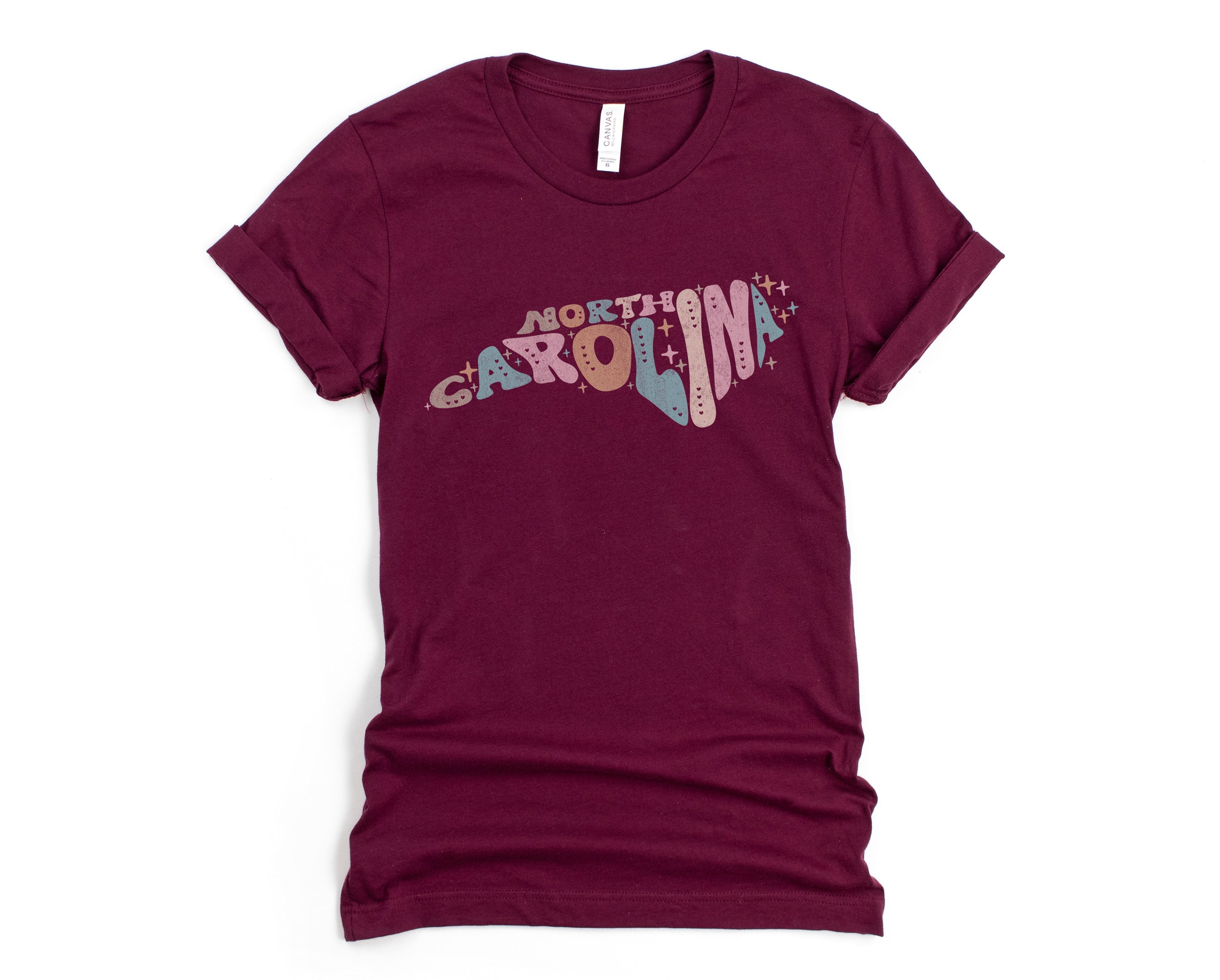 Wholesale Pastel North Carolina Graphic Tee - Navy