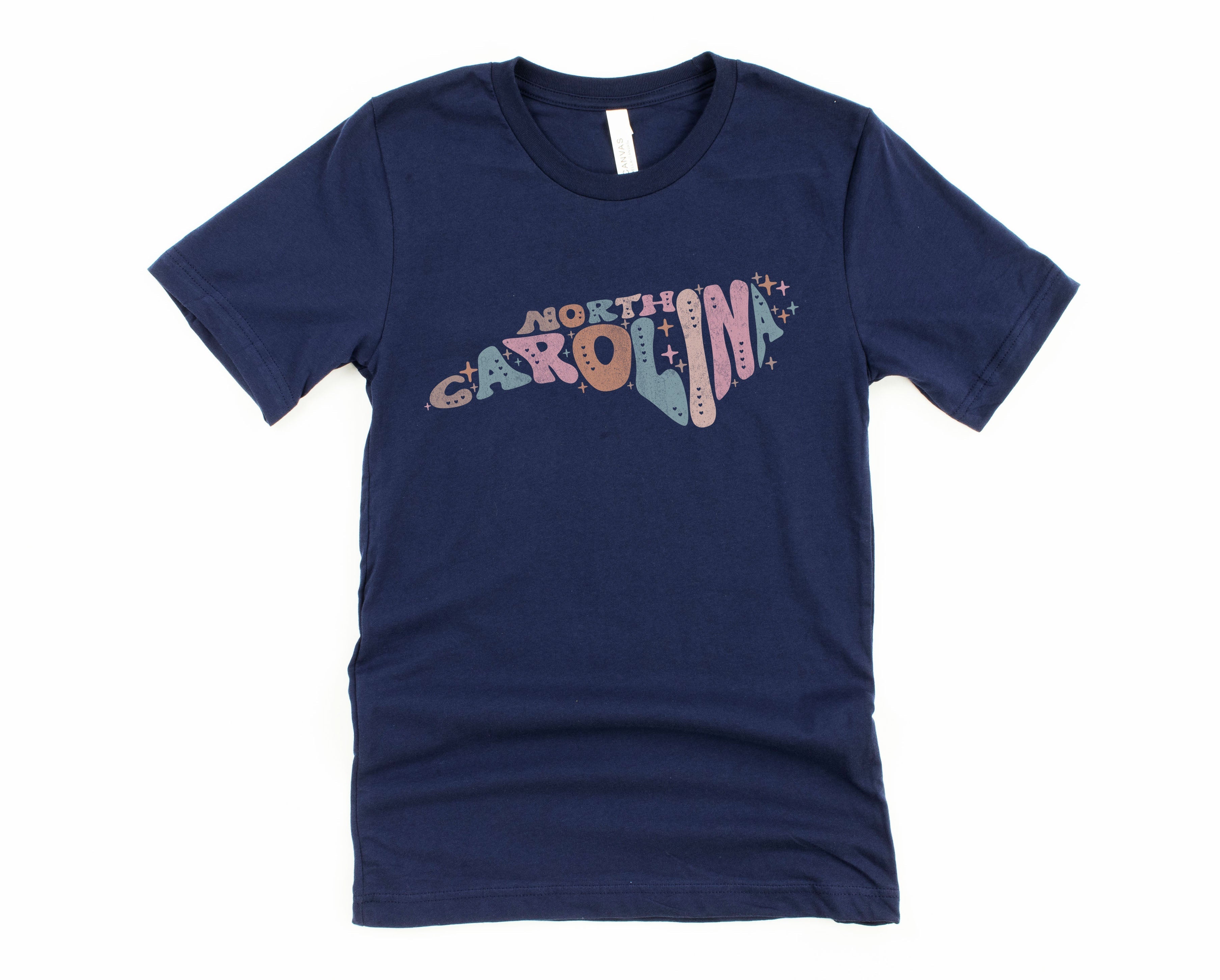 Wholesale Pastel North Carolina Graphic Tee - Heather Sand