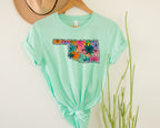 Wholesale Oklahoma Floral Graphic Tee - Kelly Green