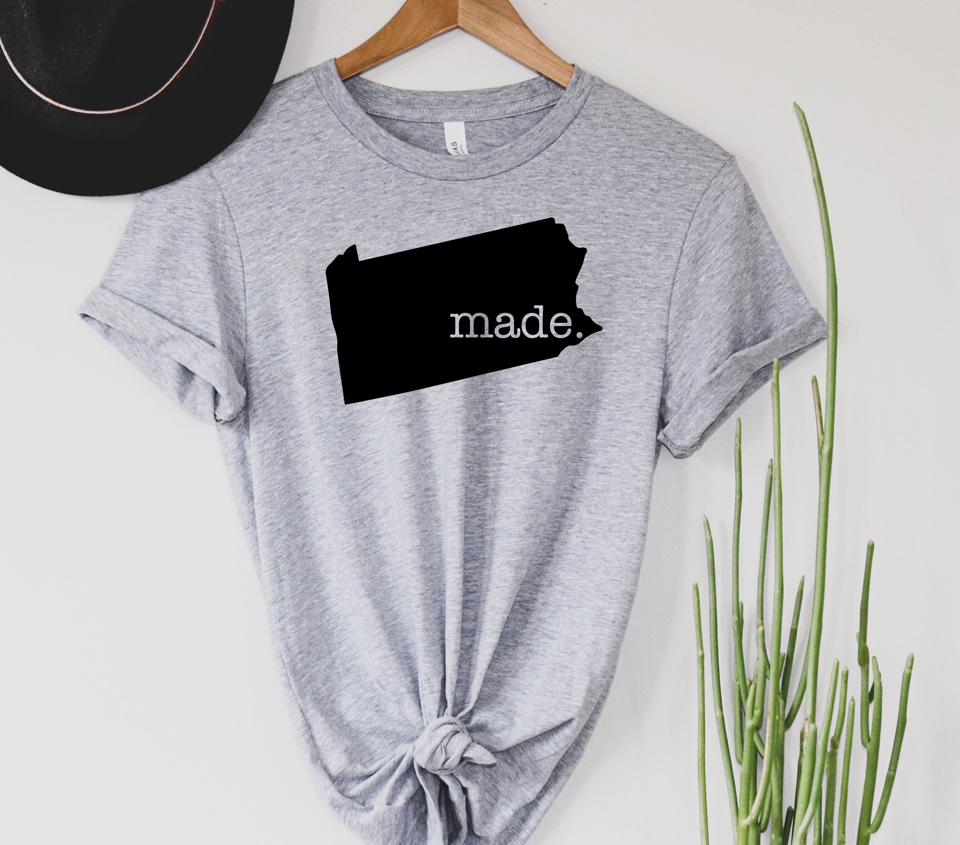 Wholesale Pennsylvania Made Graphic Tee - Heather Grey
