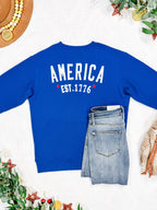 IN STOCK America Pullover - Blue FINAL SALE