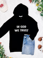 IN STOCK Corrine Embroidered Hoodie - In God We Trust FINAL SALE