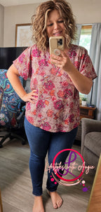 Maurices Semi Sheer Short Sleeve Blouse