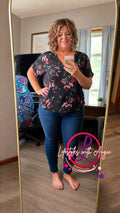 Maurices Semi Sheer Top with pocket detail