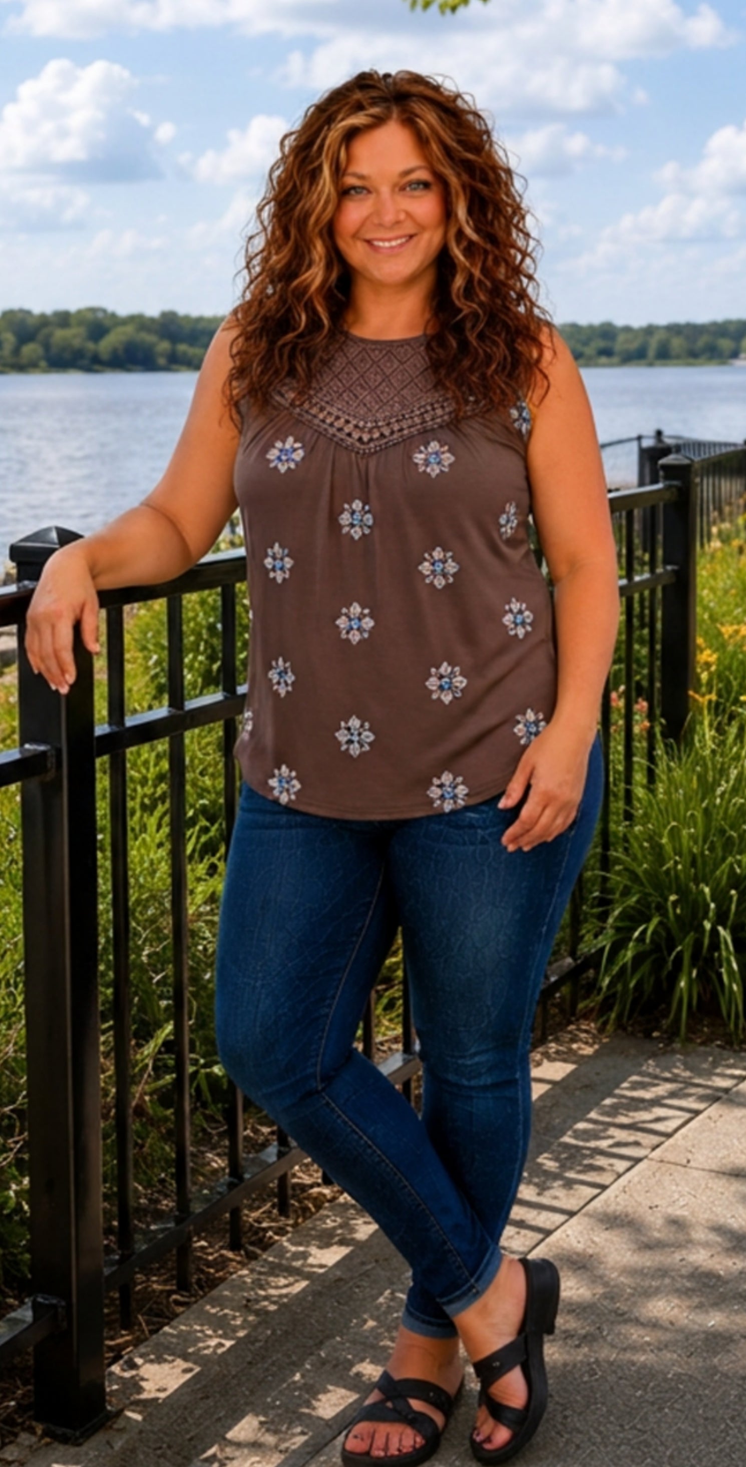 Sierra- Southwestern Boho Tank