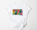 Wholesale Floral South Dakota Graphic Tee - Mint