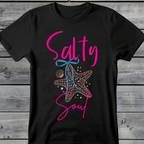 Wholesale Summer Fun Collab Graphic Tee Collection - Salty Soul Black Tee