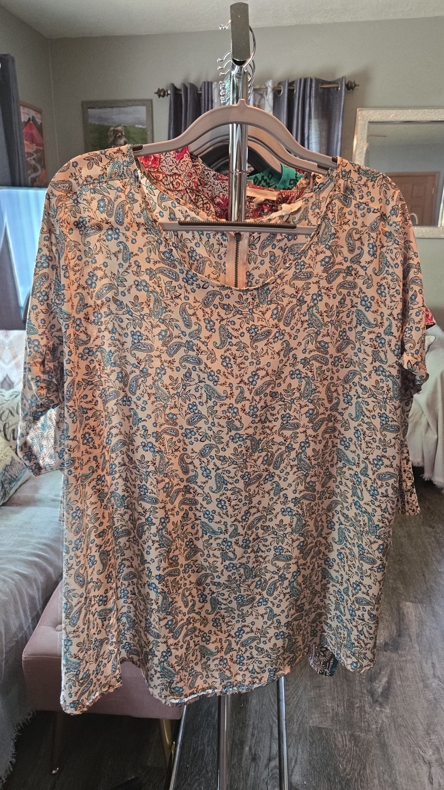 Maurices Semi Sheer Short Sleeve Top