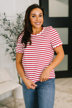 Something New Scalloped Hem Top