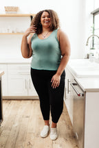 Stay Easy Tank In Aqua
