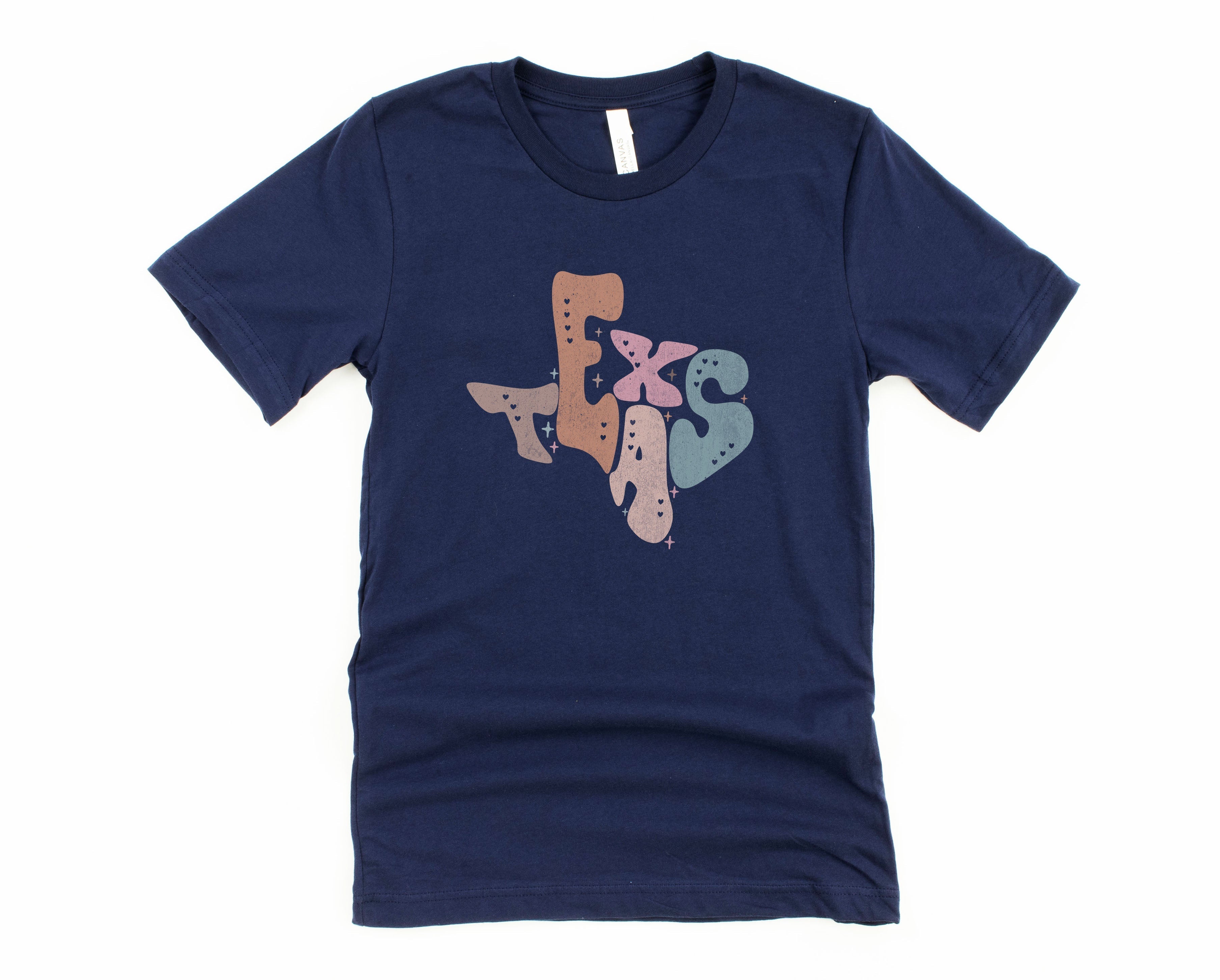 Wholesale Pastel Texas Graphic Tee - Heather Sand