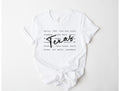 Wholesale Texas Typography Graphic Tee - White Tee