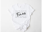 Wholesale Texas Typography Graphic Tee - White Tee