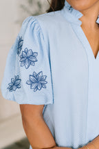 That Easy Notch Neck Blouse