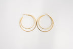 Two's a Party Double Hoop Earrings