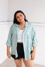 Unwavering Confidence Blouse in Light Blue