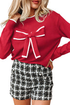 Malaysia accent Holiday Cropped Sweater
