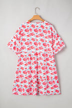 Zariah Ruffled Half Sleeve PLUS Dress