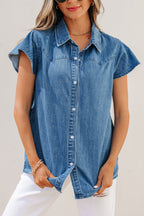 Keyla Ruffled Short Sleeve Shirt