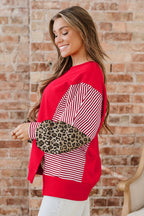 Milan Patchwork Sleeve Colorblock Sweatshirt