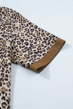 Kahlani Crinkled Colorblock Patchwork PLUS Blouse