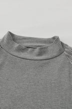Elizabeth Crewneck Ribbed top Long Sleeve Top