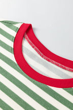 Joy Sleeve Contrast Trim Tee