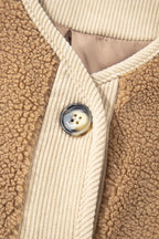 Lilisha Corduroy Edge Patchwork Jacket
