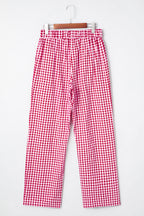 Laura Plaid Casual Loose Trousers