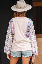 Margaret Ricrac Trim Floral Blouse