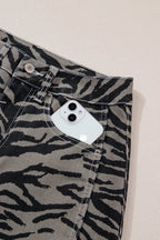 Hunter Printed Wide Leg Jeans