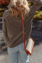 Aria Knit Sleeve Casual Sweater