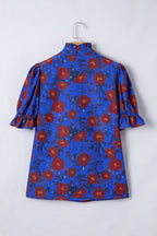 Maeve Sleeve Frilled Floral Blouse