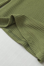 Anahi Textured Knit Cuffs Long Sleeve Top