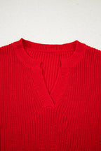 Evelyn Knit Drop Shoulder Sweater