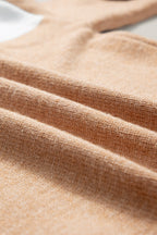 Isabella Colorblock Ribbed Trim Sweater