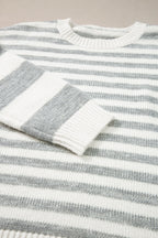 Elizabeth Stripe Drop Shoulder Sweater
