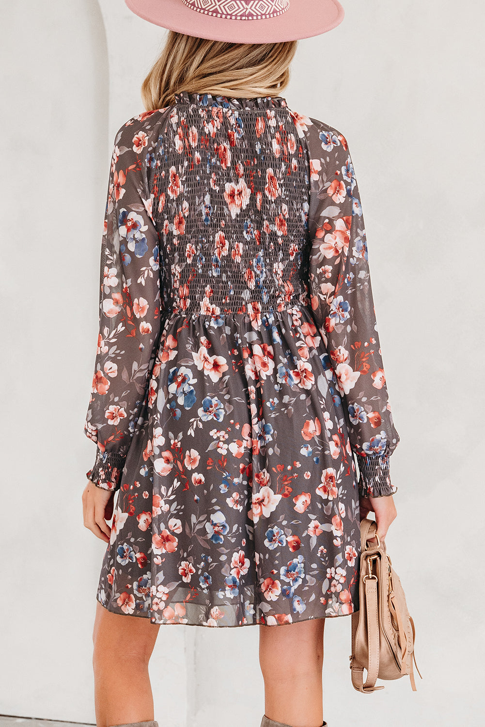 Evajena Long Sleeve Mini Dress