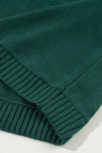 Belen Letter Embroidered High Sweater