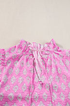 Miller Ruffled Short Sleeve Blouse
