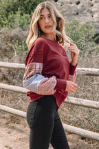 Hollihanna Sleeve Raw Seam Sweatshirt