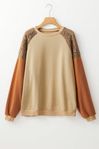 Scarlett Colorblock Drop Shoulder Sweatshirt