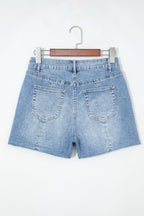 Rayne Wash Raw Hem Shorts
