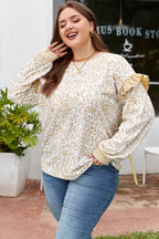 Elizabeth Ruffled arm Sweatshirt