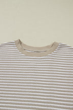 Vanessa Knit Ribbed Trim Long Sleeve PLUS Top