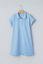 Blake Scallop Hem Mini Dress