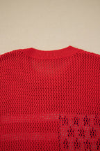 Emely Graphic Short Sleeve Sweater