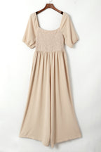 Indie Smocked Wide Leg Jumpsuit